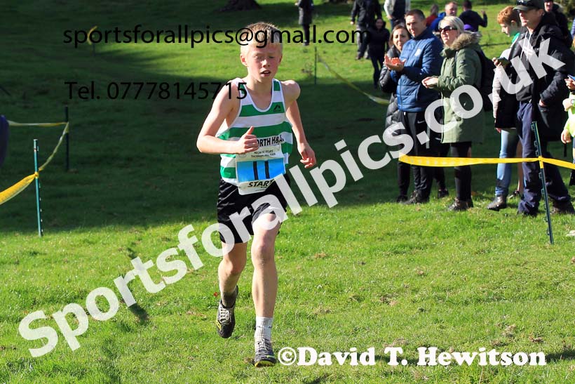 Boys under-13s, 2022 NECAA Cross Country Relays, Thornley Hall Farm, Peterlee, County Durham, October 15th. Photo: David T. Hewitson/Sports for All Pics